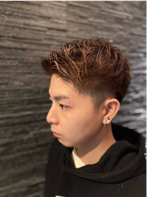 アップバングショート×カラー