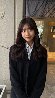 ロング ボルドーカラー