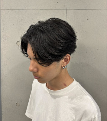 毛流れセンターパート