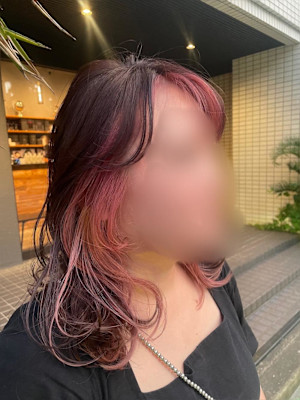 インナーカラー×ピンク