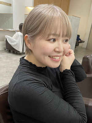 ミルクティーベージュ/ショート/ショートヘア◎下北沢