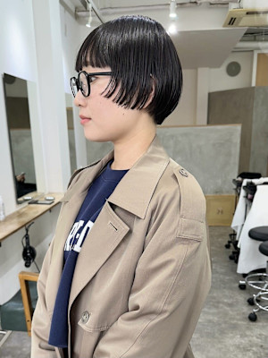 ショートボブ/前上がりボブ/ショートヘア/ボブヘアー◎下北沢