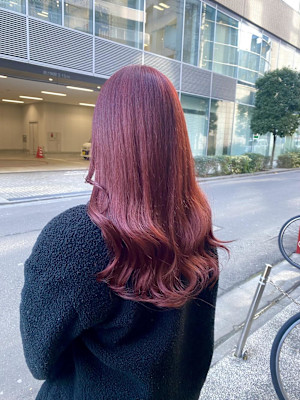 デザインカラー/レイヤーカット/ウェットヘア