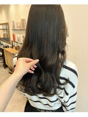 【垢抜けヘア】色落ちまで綺麗なうる艶オリーブベージュ