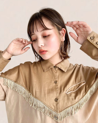 [金沢駅/ブリーチなしダブルカラー/ボブ/ショートボブ]