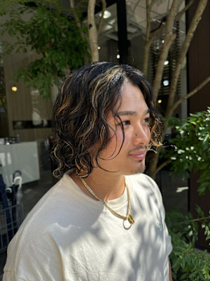 サーフパーマ×ハイライト/山本凌也