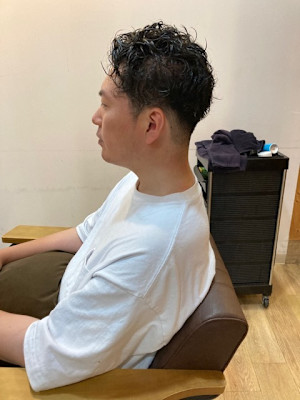 お客様髪質改善データ1367（メンズパーマ）