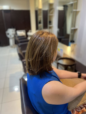 ブリーチなしベージュカラー