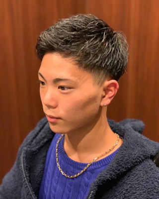 ツーブロックショート