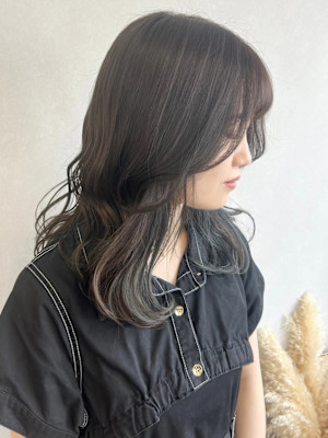 シアーカラーオリーブアッシュ＊エギョモリ赤み消しカラー