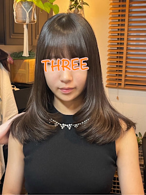 小顔効果！顔周りにレイヤーを入れた大人女子ヘアー。