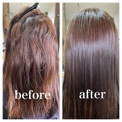 【乾かすだけでツヤツヤ縮毛矯正】