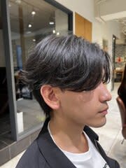 毛流れセンターパート