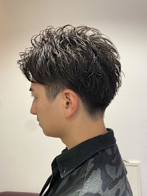 ツーブロックショート