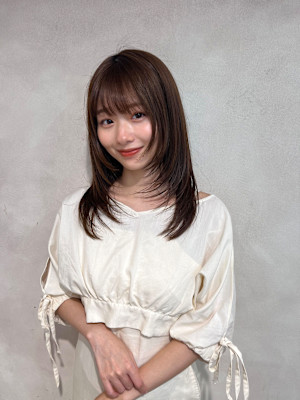 レイヤーカット　韓国ヘア　ワンカール　銀座　