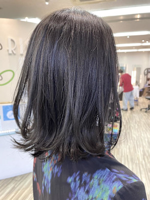 外はねボブ＋ヴァイオレットグレー