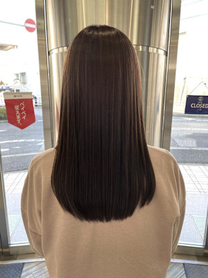 暗めベージュブラウン＋髪質改善
