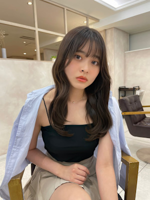 大人美人くびれヘアオリーブベージュカラー20代30代美髪