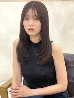 大人ガーリー透明感くすみカラーモカベージュ