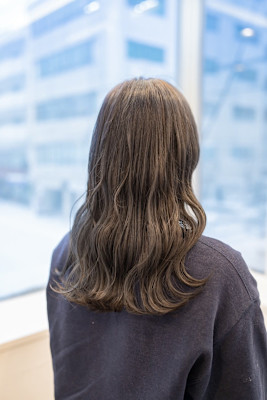 ロング×透明感ブルージュ