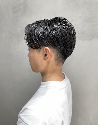 メンズカット/センターパート/ニュアンスパーマ