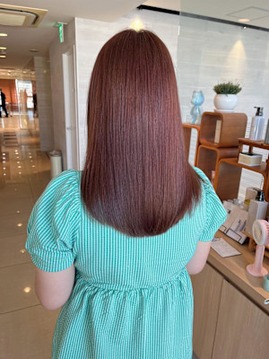 艶カラー/ピンクベージュ/20代30代/西原晃