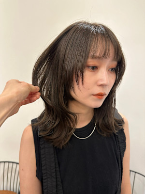池袋 イルミナカラー 透明感  小顔カット ブラウン♪
