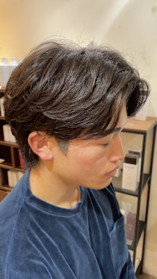 毛流れセンターパート