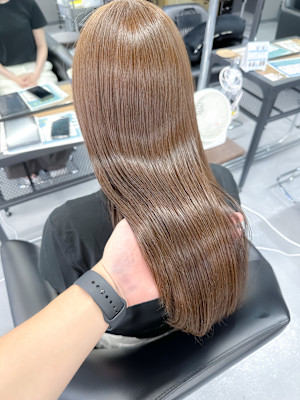 髪質改善　縮毛矯正　水素トリートメント