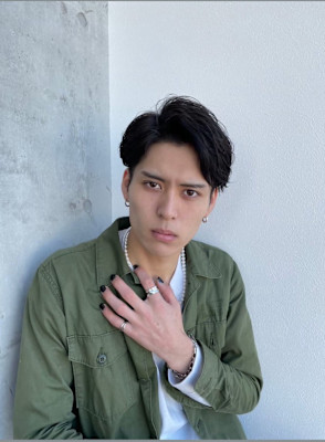 アップバング/メンズヘア