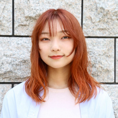 オレンジ系ヘアカラー