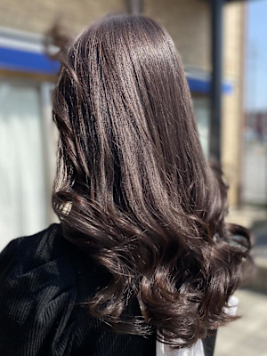 ツヤツヤグレージュカラー