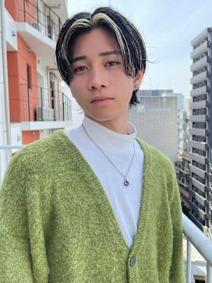 【arte pelo】センターパート×ハイライト