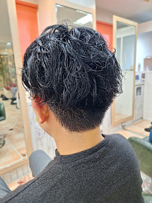 メンズツーブロックパーマスタイル