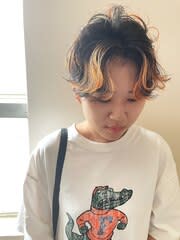 【design】ハイライトカラー_ポイントカラー_ショート