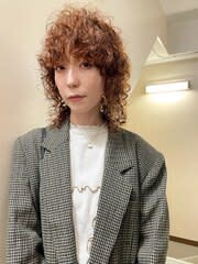 【hard perm】ミディアムウルフ_ハードパーマ