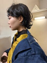 【nuance】レイヤーボブ_ワイドバング_アッシュカラー