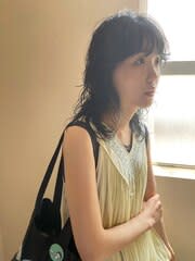 【wave perm】ミディアムレイヤー_ウェーブパーマ