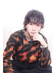 マッシュウルフパーマ　前髪