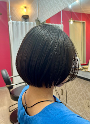 【髪質改善】やわらか縮毛矯正ショートボブ