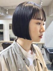 黒髪ボブ