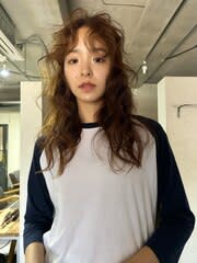 【wave perm】ロングパーマ_コテ巻き風パーマ