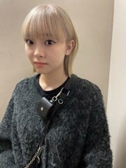 【White beige】ハイブリーチ_パツっとボブ