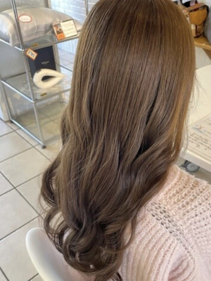 ブリーチなしダブルカラー🤍ミルクティーベージュ