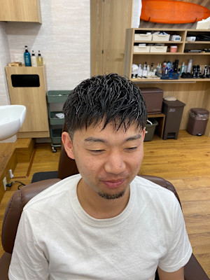 ベリーショート　ダウンバング