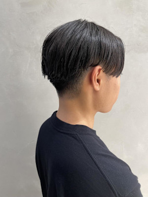 メンズカット/センターパート/ニュアンスパーマ