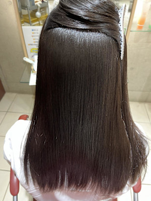 髪質改善ストレート