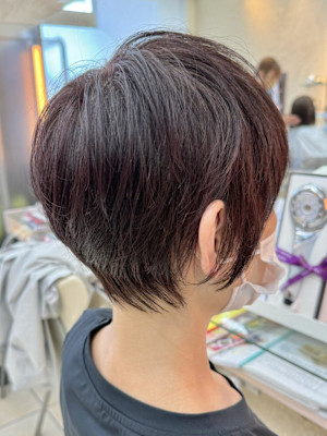 【ショートボブ×襟足スッキリ】