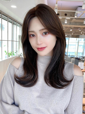 30代/40代/レイヤーカット/前髪/イメチェン/韓国ヘア