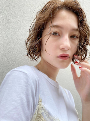 ウェーブショートボブ【